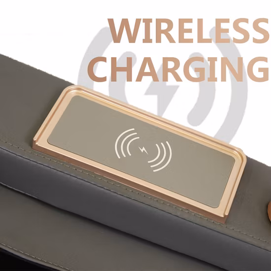 Sillón de masaje con bolsa de aire Shiatsu, manipulador 2D de masaje de cuerpo completo con Control táctil LCD inteligente de lujo, con luz lateral LED