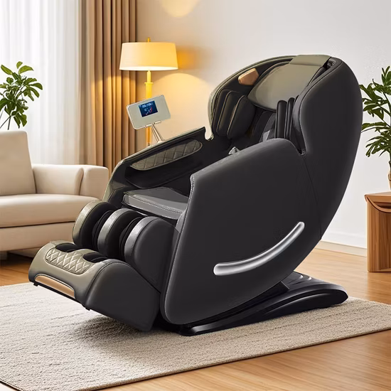 Silla eléctrica del masaje de la gravedad cero 4D del cuerpo completo del Recliner de lujo barato del masaje de la silla de la pista de 3D SL