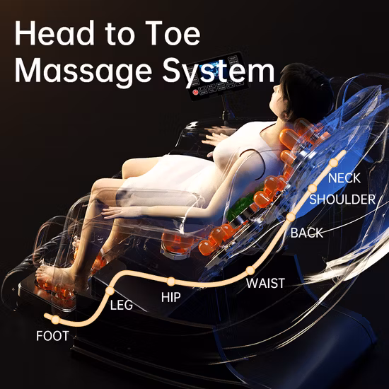 Masajeador de asiento de gravedad cero de cuerpo completo Sedia Massaggi SL Track de alta calidad, el mejor 2022