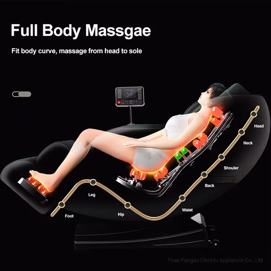 Amazon Ventas calientes Fauteuils Masaje 4D Zero Gravity Masajeador Shiatsu de lujo para todo el cuerpo Sillón de masaje eléctrico reclinable 3D